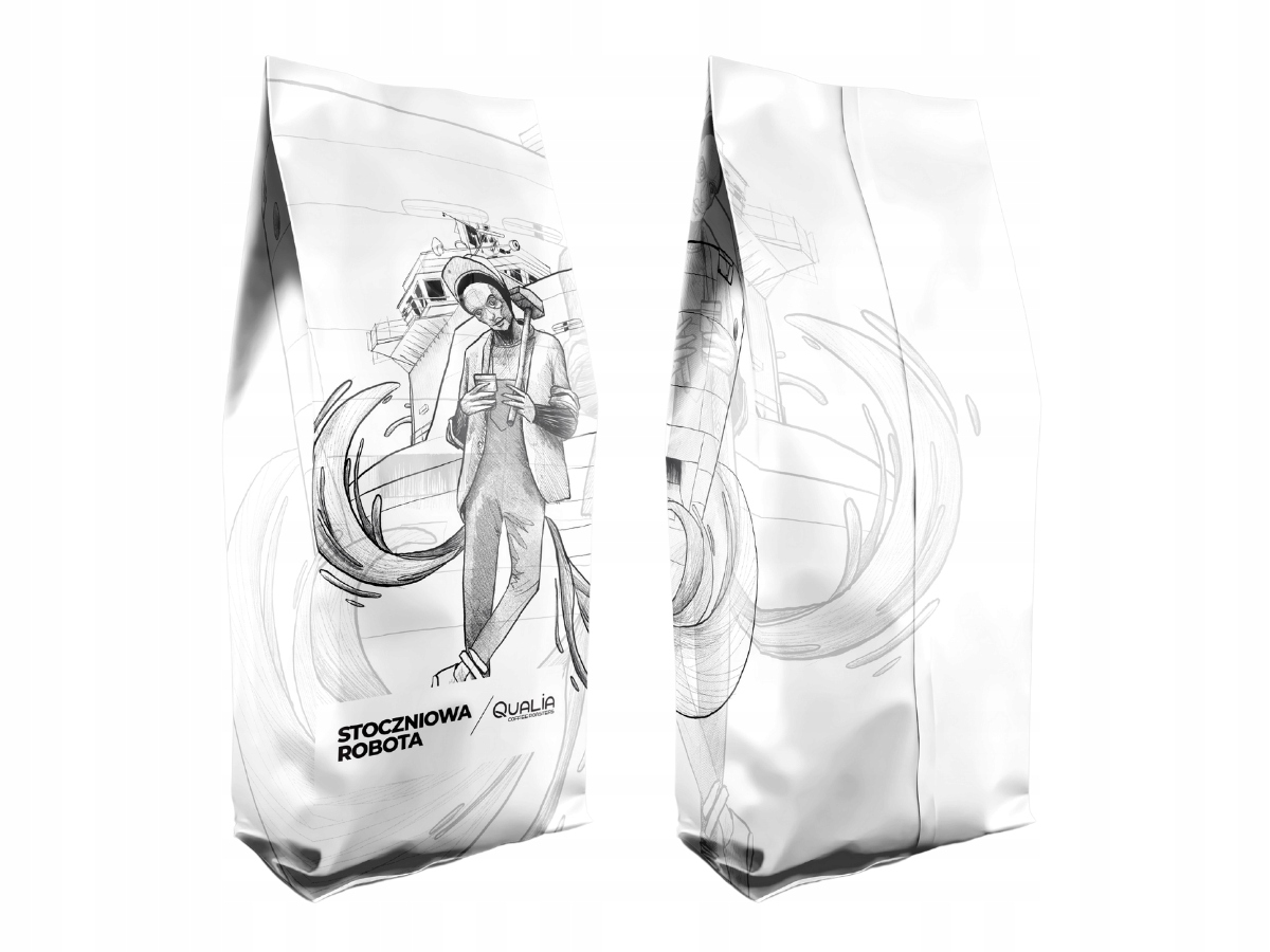 Kawa ziarnista Qualia Stoczniowa Robota 6.0 1kg Niekwaśna I Pobudzająca