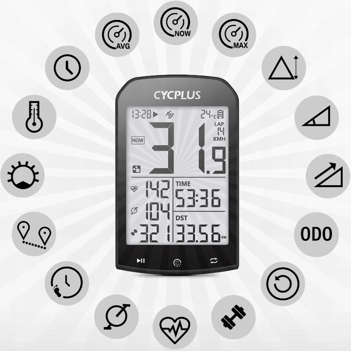 Licznik komputer rowerowy GPS Cycplus M1 ANT+ Bluetooth 5.0 1200mAh IPX6 Marka Cycplus