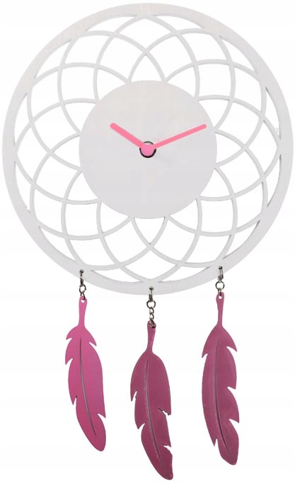 Biely nástenný hodinový stroj Dreamcatcher Nextime