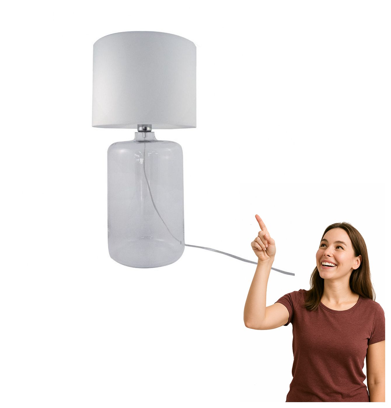 Stolová lampa Amarsa Transparent 5506WH Zuma Line