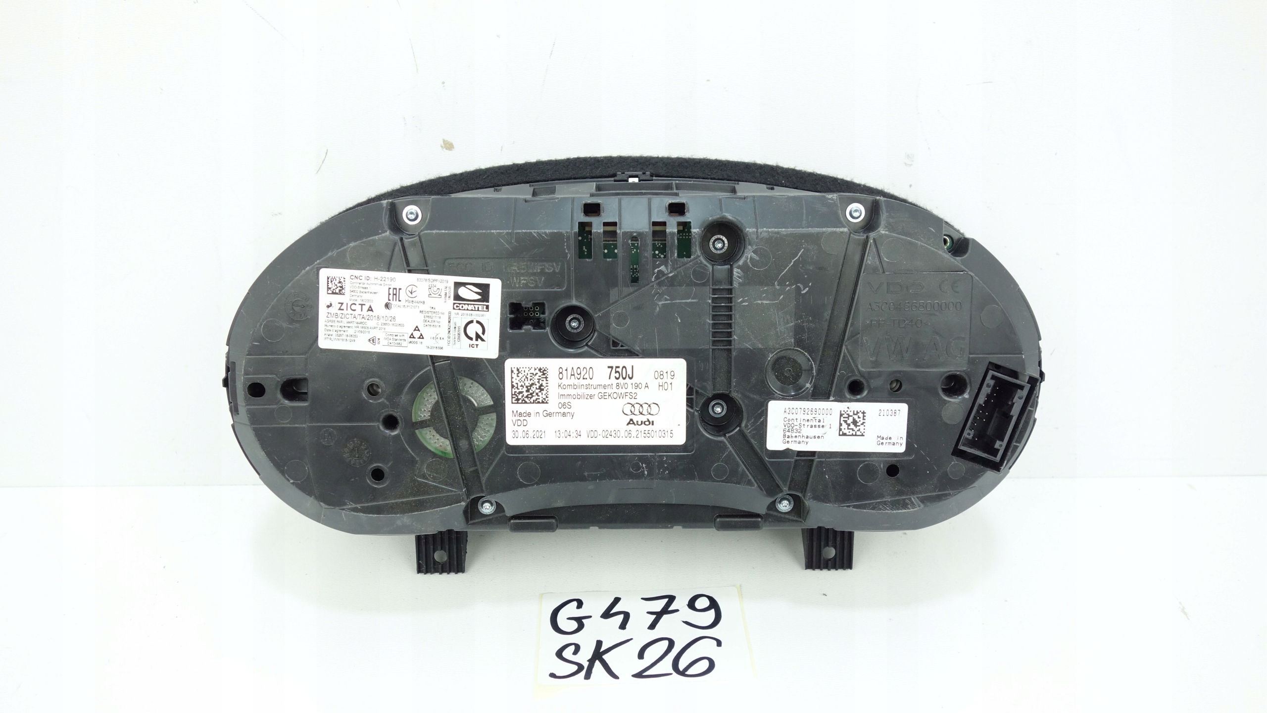 AUDI Q2 81A 2016- dials dials 81A920750J