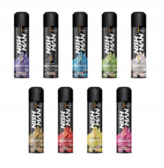 

Nishman koloryzujący lakier spray do włosów Green