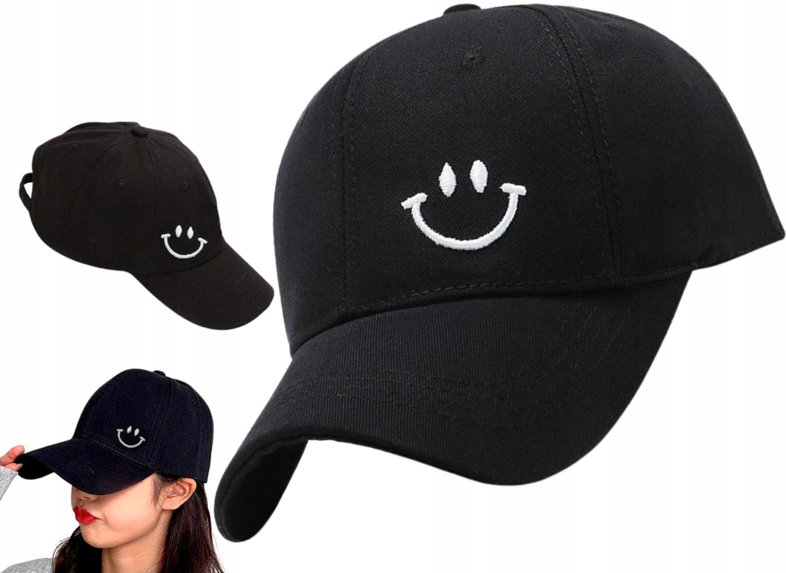 

Czapka Bejsbolówka Damska z daszkiem uśmiech lato