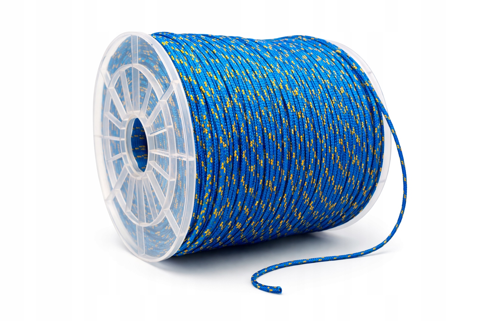 Polypropylenové lano Pp 2 mm × 500 m modré (žluté skvrny) Na roli