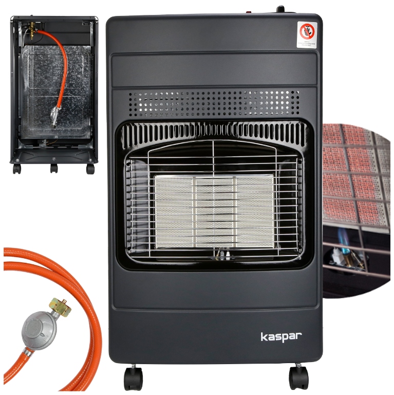 Plynová Pec Na Flašu Gaz Reduktor Hadica 3VYKUROVACIE Výkony 60M2