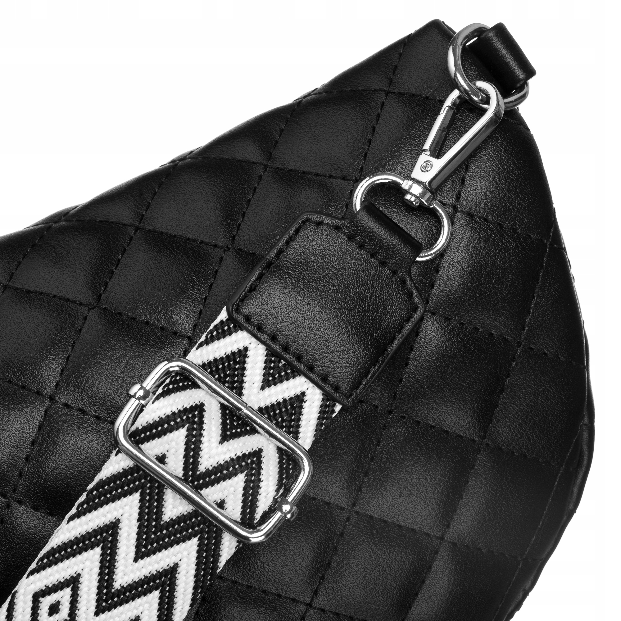 TOREBKA NERKA DAMSKA ROVICKY SKÓRA EKOLOGICZNA PIKOWANA R-NER-6-2939 CZARNY Typ nerka