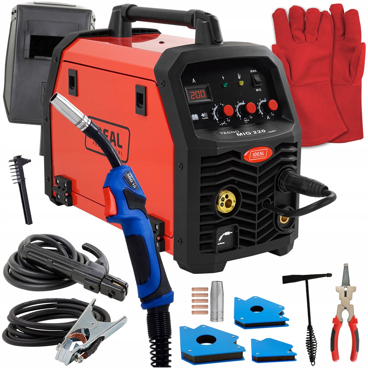 Сварочный инвертор MIGOMAT 220A MMA MAG Kit