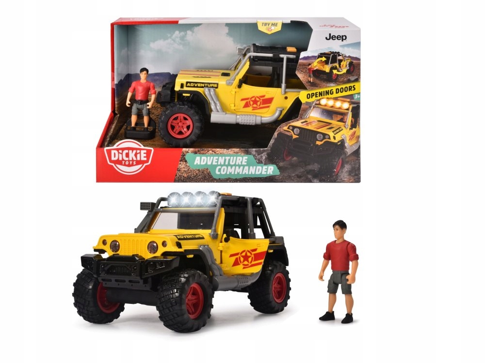 

Dickie Zestaw Pojazd Jeep Adventure Światło Dźwięk