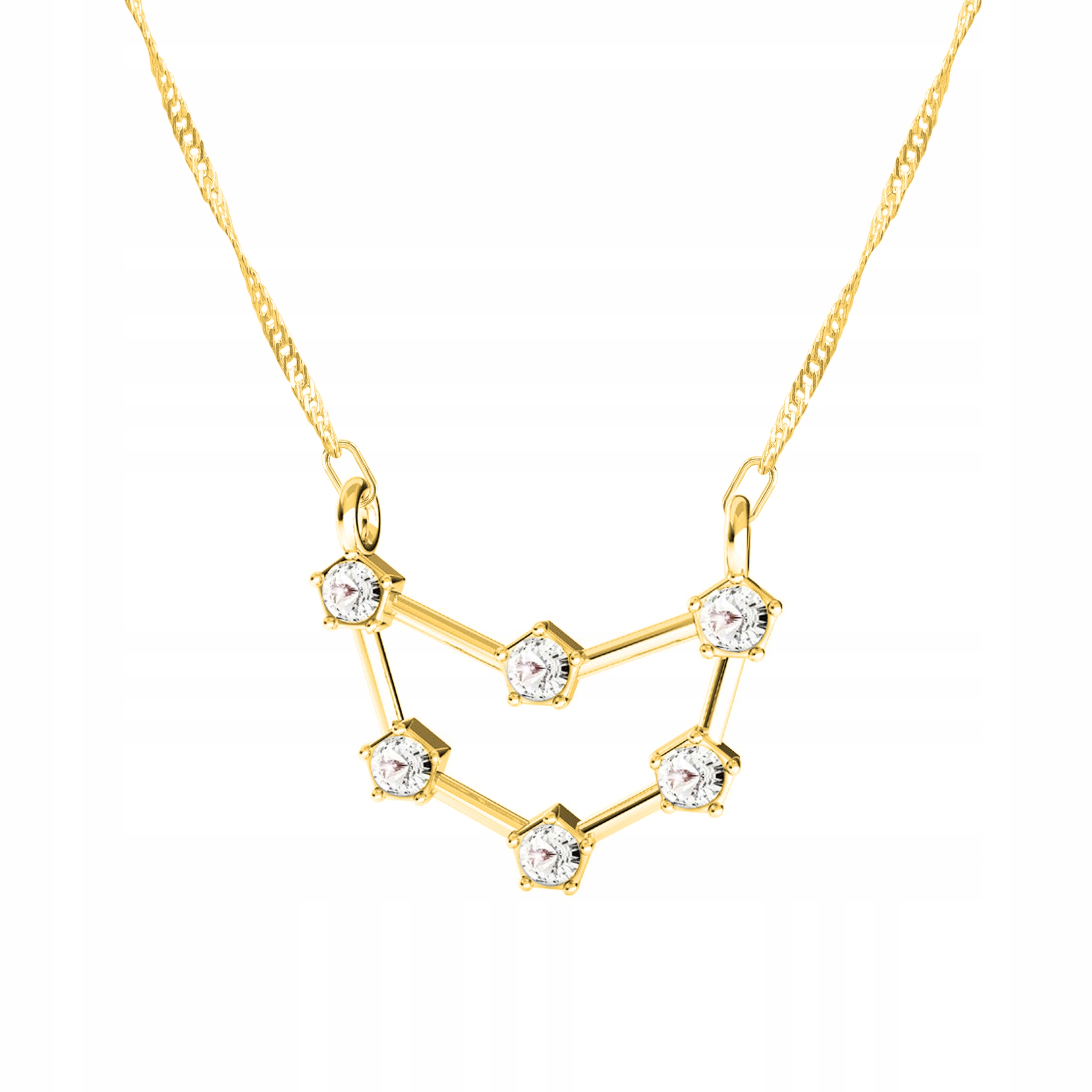 Řetízek zlatý náhrdelník Znamení Zvěrokruhu Kozoroh