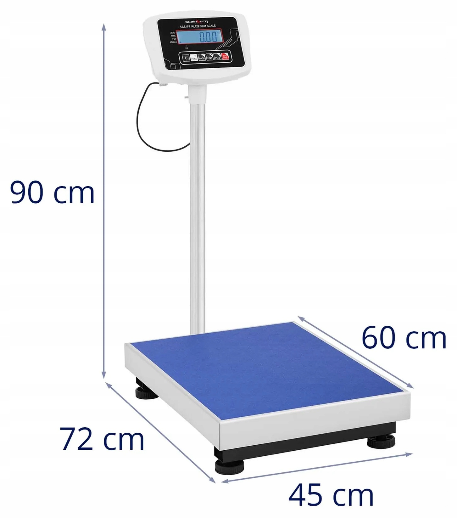 Waga platformowa 150kg/50g 60x45cm Steinberg Systems SBS-PF-150 10030034