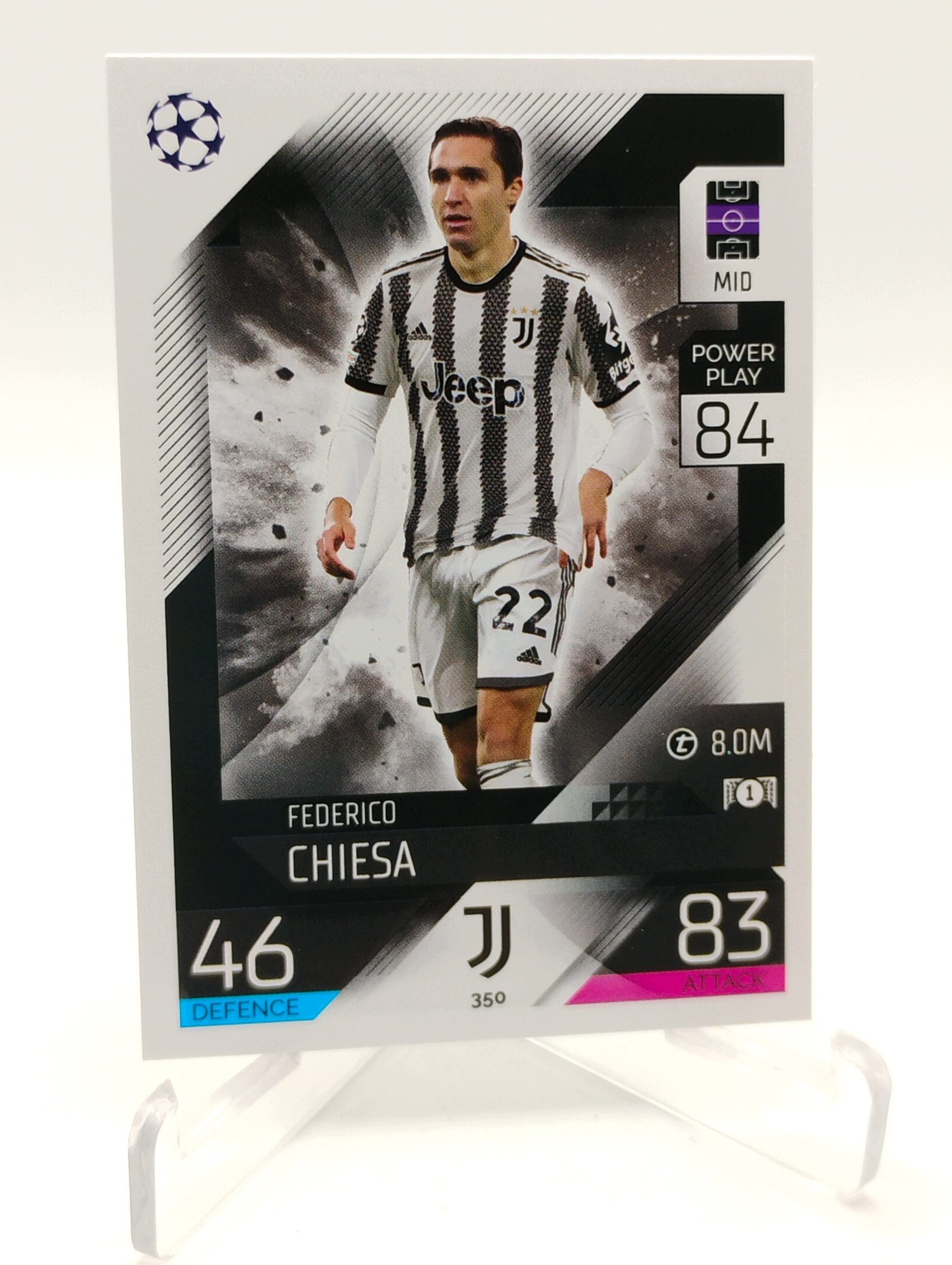 Topps Match Attax 2022-2023 Base Card 350 Federico Chiesa Juventus