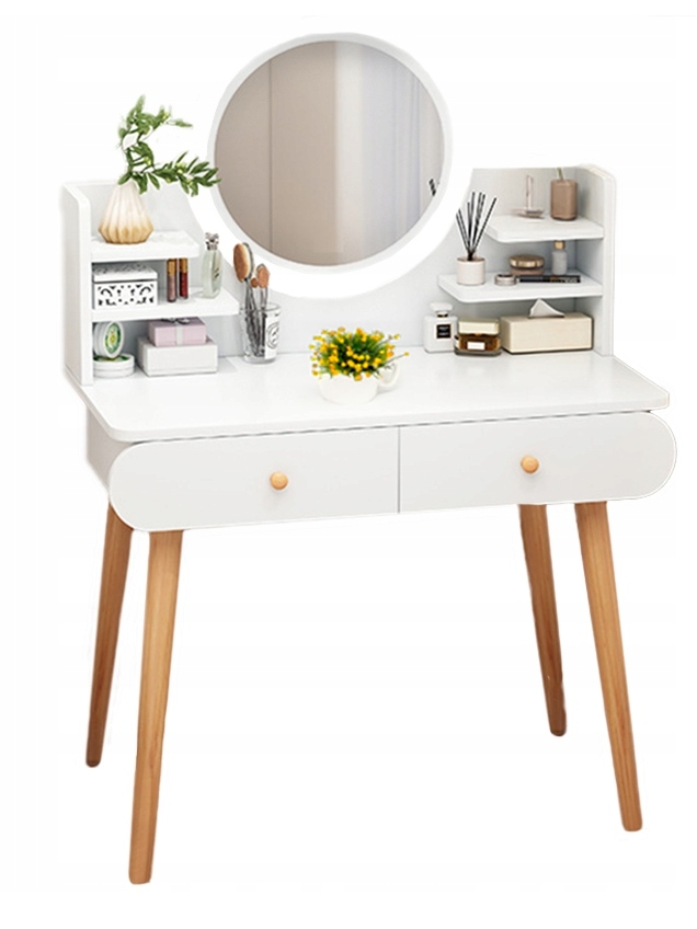 Toaletní Stolek Se Zrcadlem Se Zrcadlem, Velká Skandinávská Loftová Vizáž