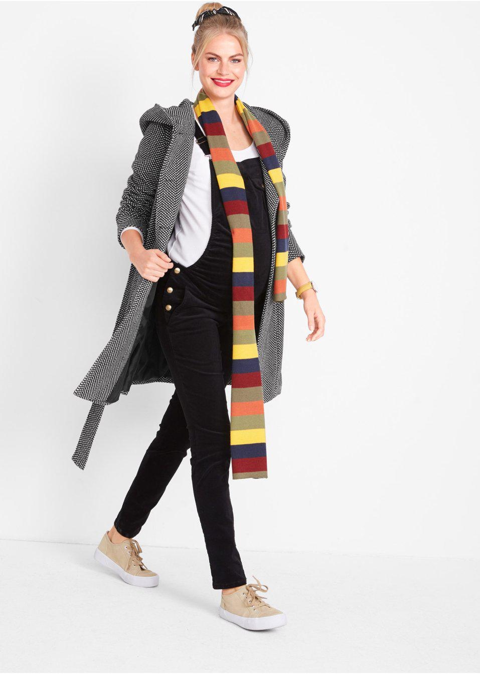 36 PŁASZCZ CIĄŻOWY WIĄZANY PASEK Bonprix