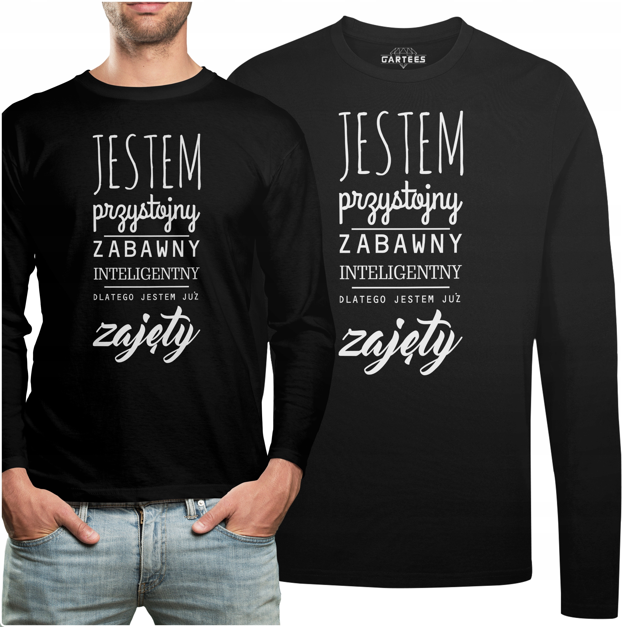 

Koszulka Long Napis Przystojny Zabawny Zajęty