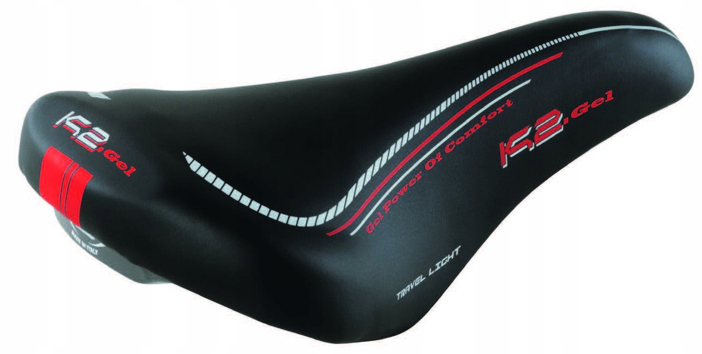 Siodełko Selle Monte Grappa K2 Gel Tech Czarne z czerwonym