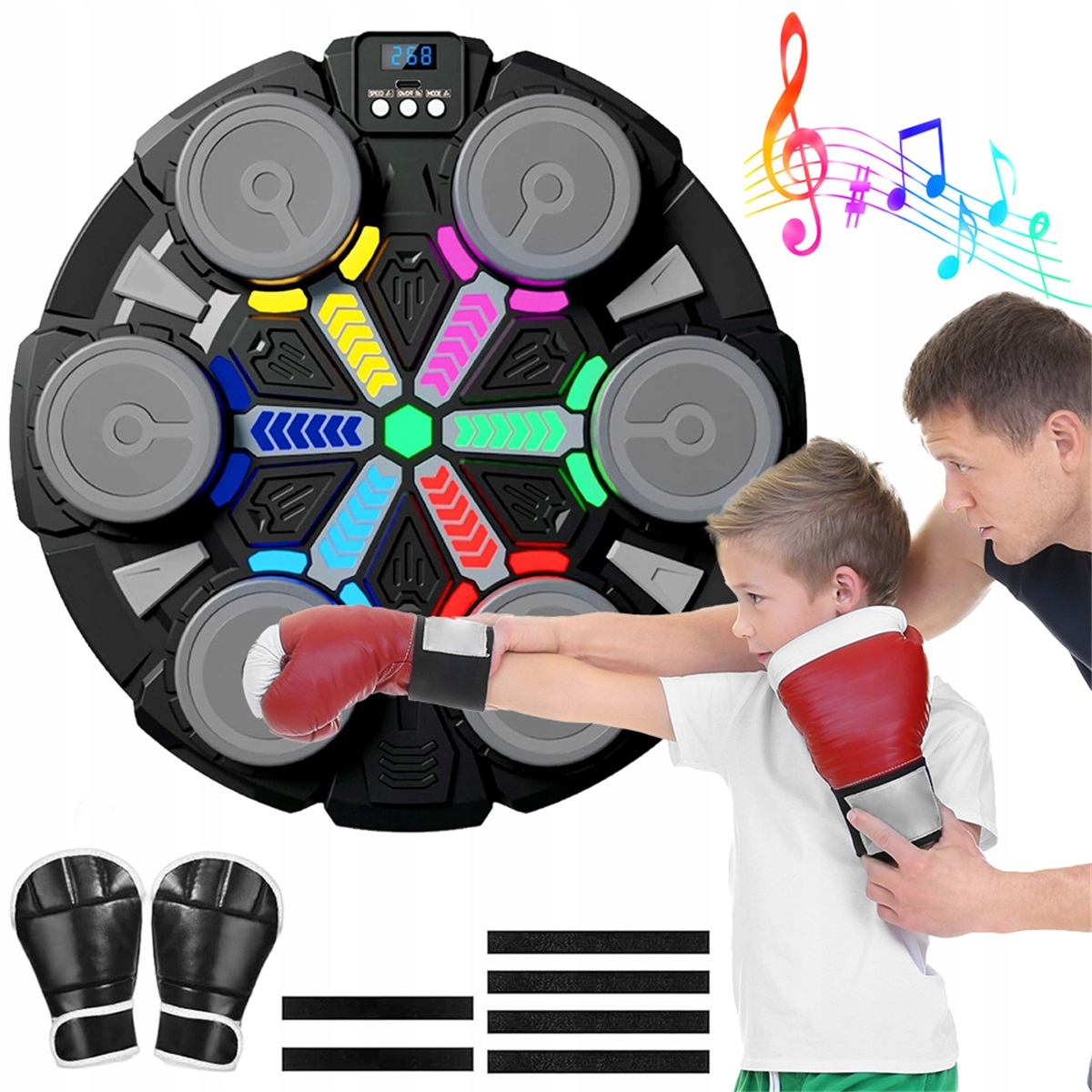 3 režimy Boxerský trenažér s Bluetooth pro pokoj a obývací pokoj pro děti od