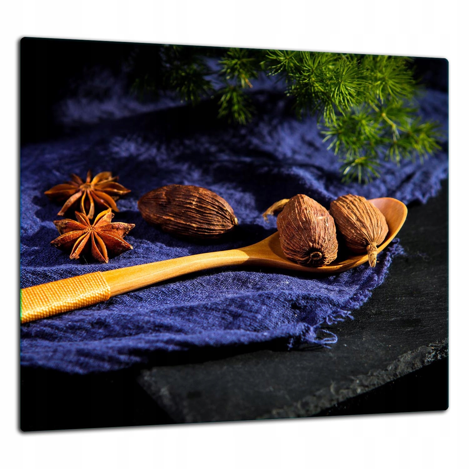 Skleněná Ochranná Deska Panel Lepidlo 65x60 Koření Lacobel 7v1