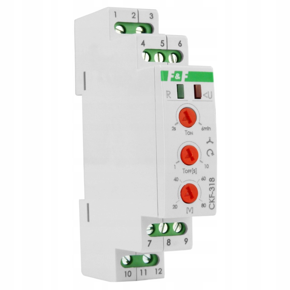 Snímač výpadku fáze relé 3x400V 2x8A 40-80V CKF-318 F&f 0927
