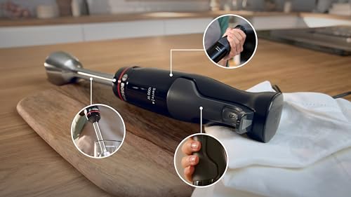 BOSCH Blender Ręczny ErgoMaster Serie 4 1000W Stal Nierdzewna Czarny — miniatura 4
