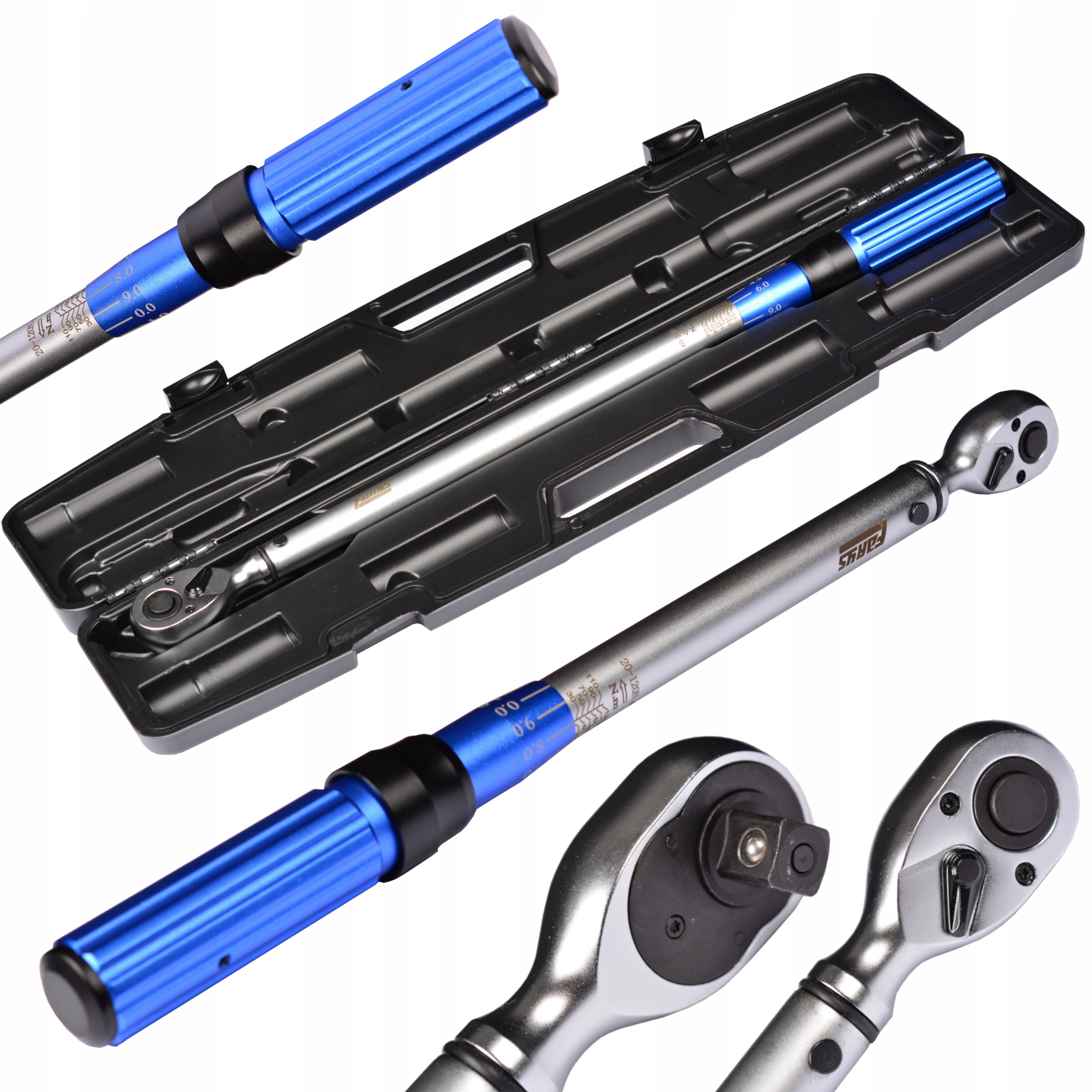 Momentový klíč 3/8 20 120 Nm 435 mm Farys