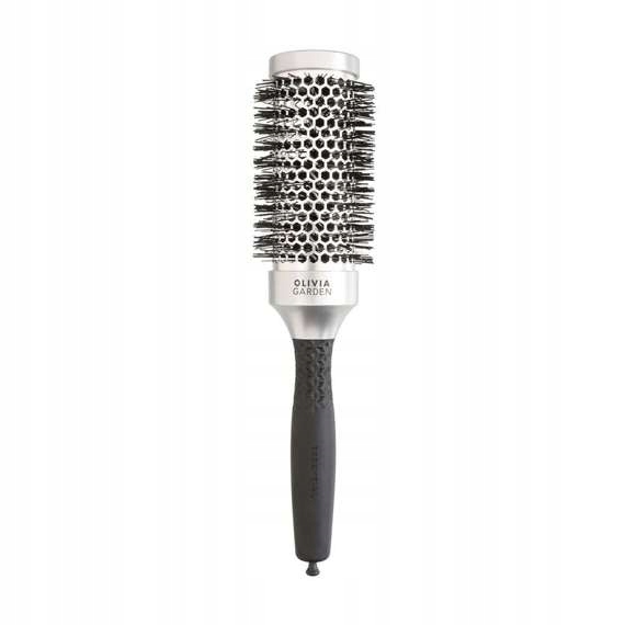 Olivia Garden Essential Silver Antistatický kartáč pro modelování 65 mm