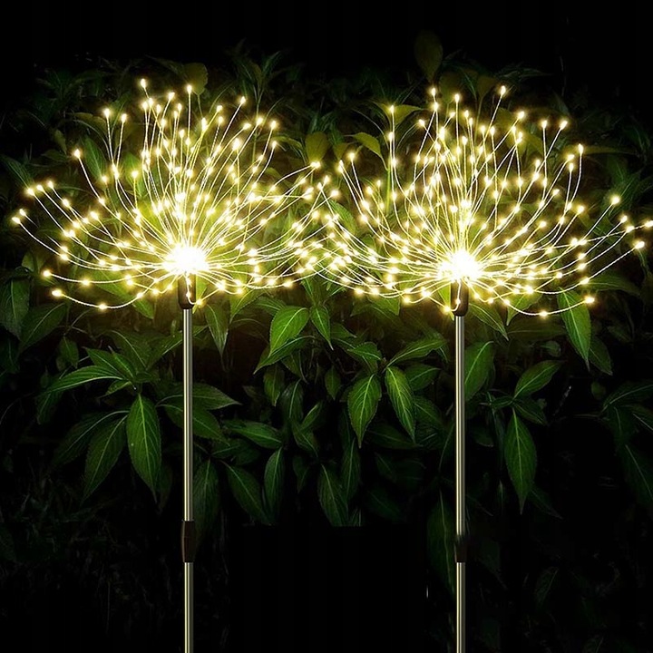 2X LAMPA SOLARNA OZDOBA OGRODOWA DMUCHAWCE 150 LED Kolor dominujący inny