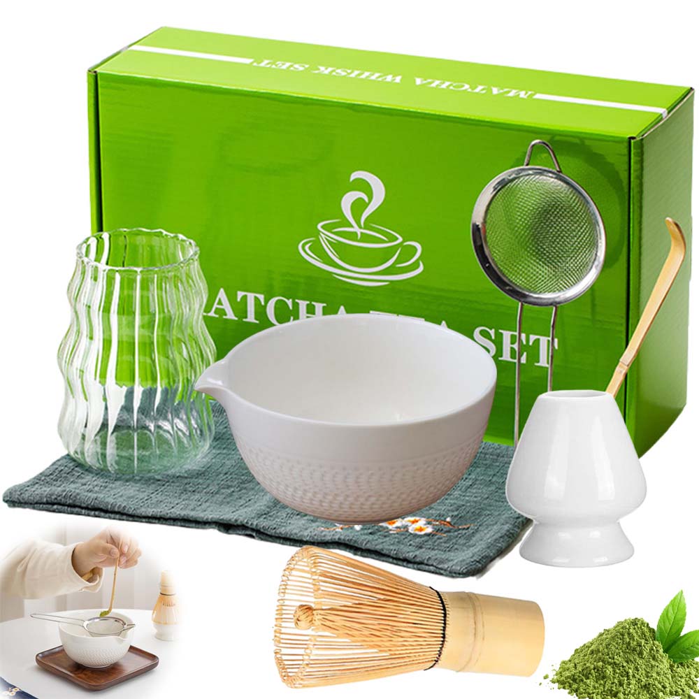 Zestaw Podstawka Pod Do Matchy Ceramiczna Pędzel Chashaku Łyżeczka