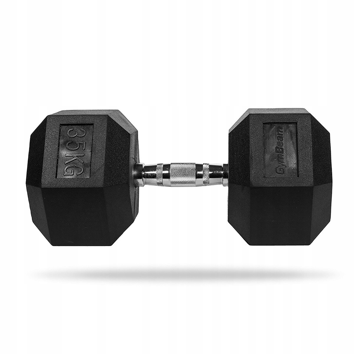 Hantel Sześciokątny Gumowany Wytrzymały Jednoręczny 4 kg GymBeam