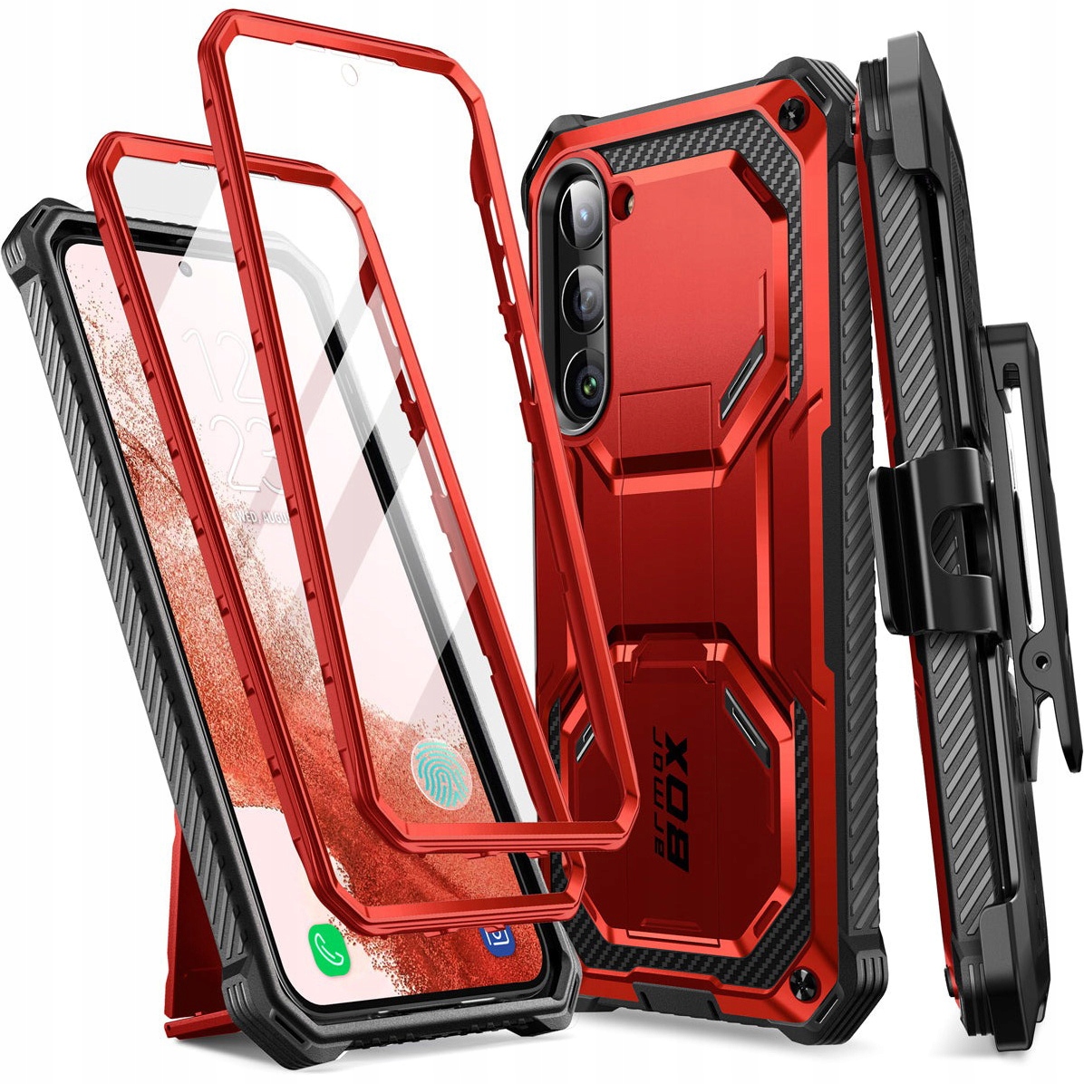 Obrněné Pouzdro pro Galaxy S23, pouzdro Supcase Armorbox