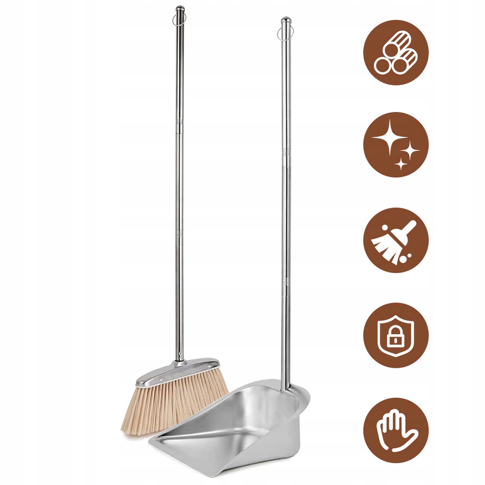 Lopatka a metla s upevněním, k zavěšení, domácí sada