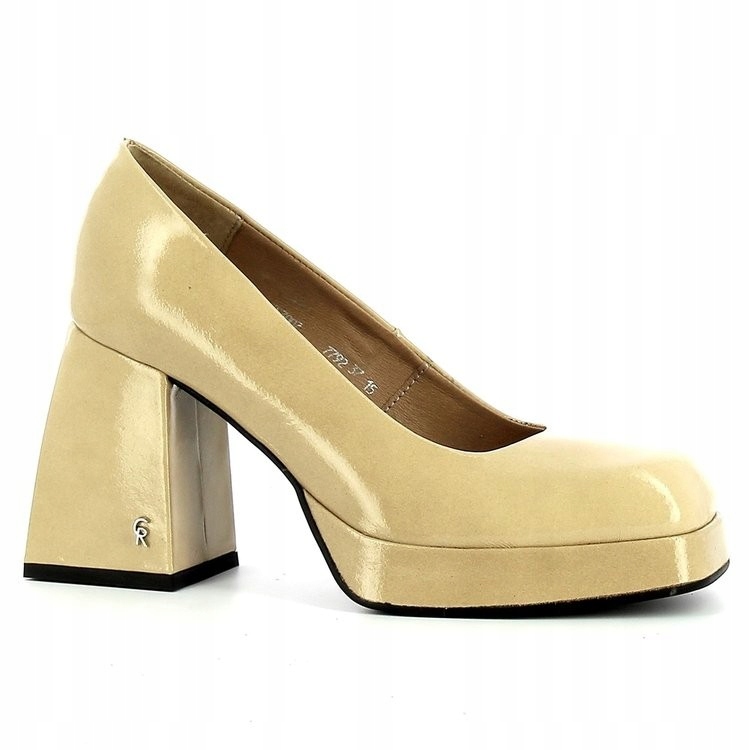 Carinii B7792 Lodičky Mokasíny Kůže Béžová 39