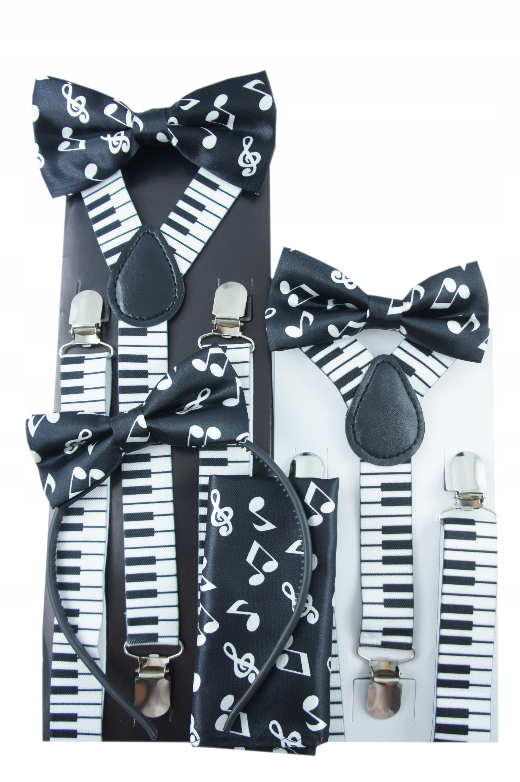 Poszetka do kieszeni marynarki garnituru w NUTKI Kolor czarny