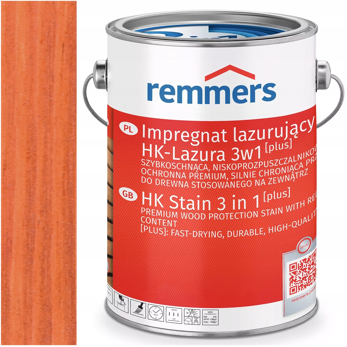 Remmers HK-Lasur HK-Lazura Plus ochranná lazura na dřevo Mahagon 10L