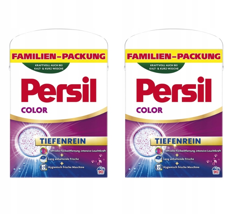 Proszek do prania kolorów Persil Clean Color box 90 prań karton 2x4,95kg
