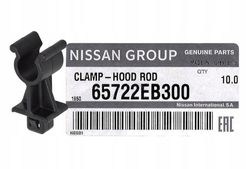 

Uchwyt podpory maski Nissan Qashqai D40 Pathfinder