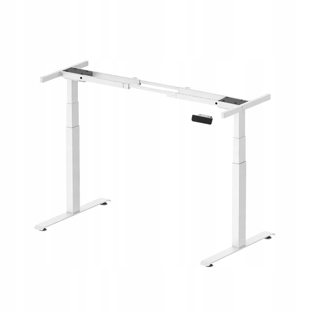 Stelaż biały podwójny biurka elektrycznego Regulacja Wysokości 62-127cm