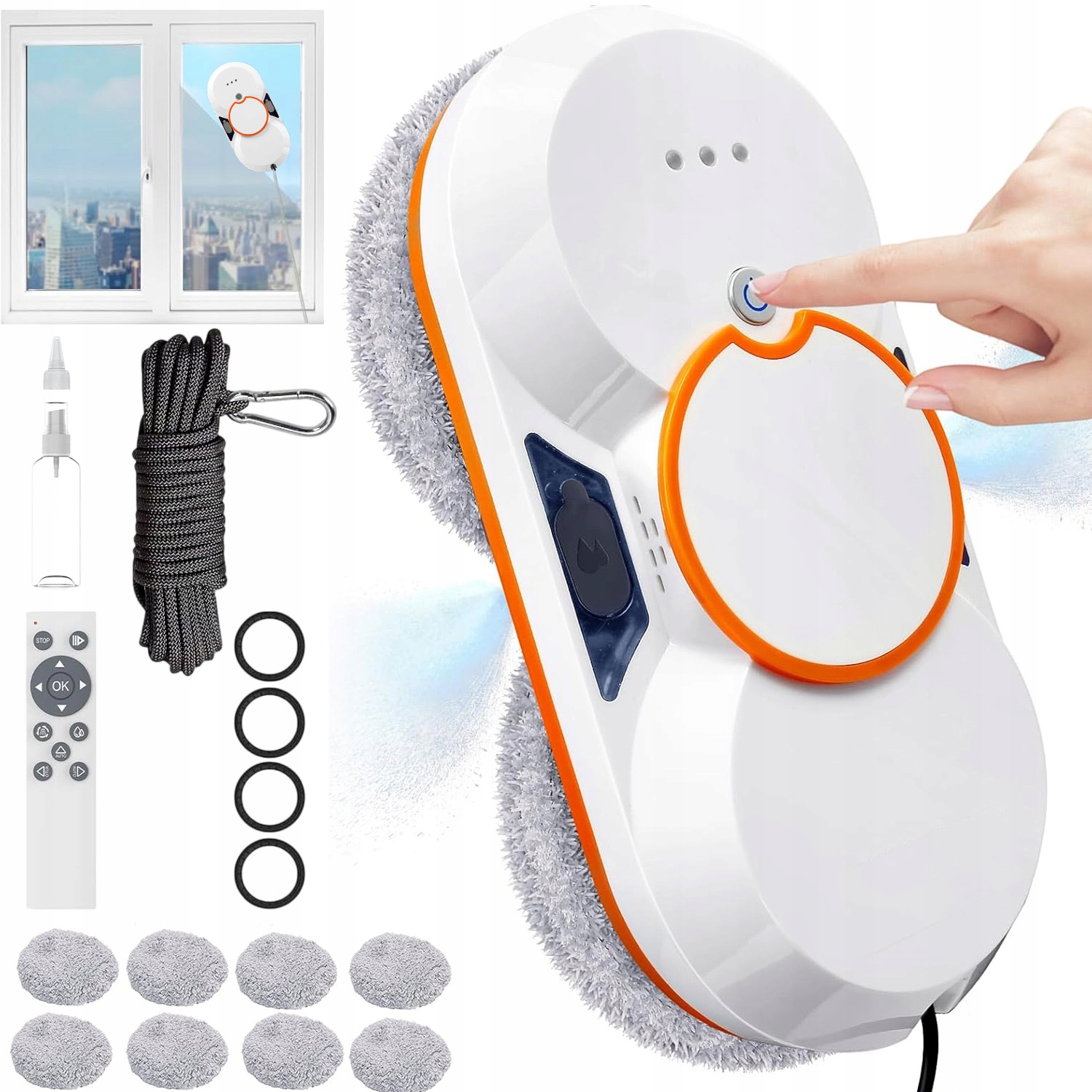 Robot Na Mytí Oken Automatický 5600PA Na Stěny, Podlahy, Zrcadla, Okna