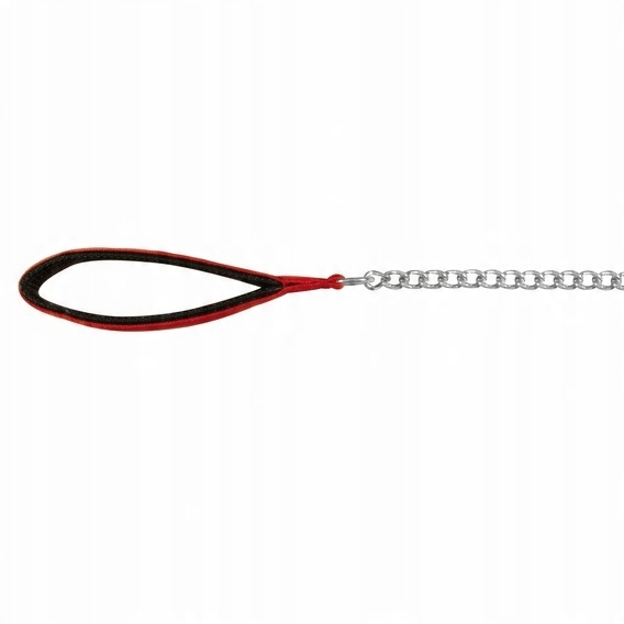 

Smycz łańcuchowa z uchwytem 1m/3mm Czerwony/Czarny