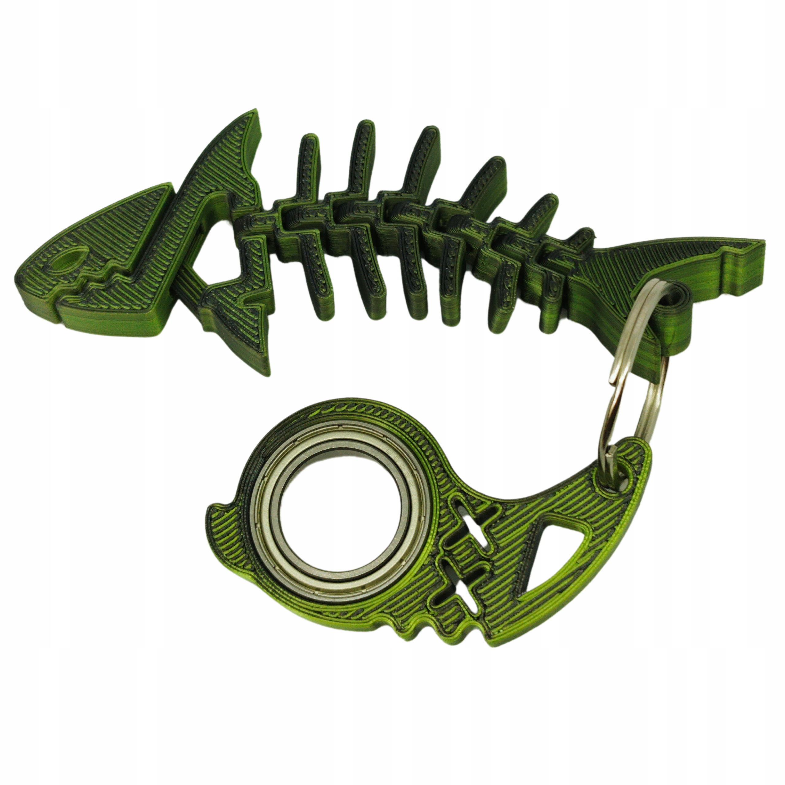 KEYRAMBIT ZESTAW+FLEXI REKIN 11cm KEYSPINNER BRELOK SPINNER KOLOR Military