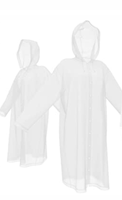 PŁASZCZ PRZECIWDESZCZOWY BIAŁY DZIECIĘCY 120-160CM