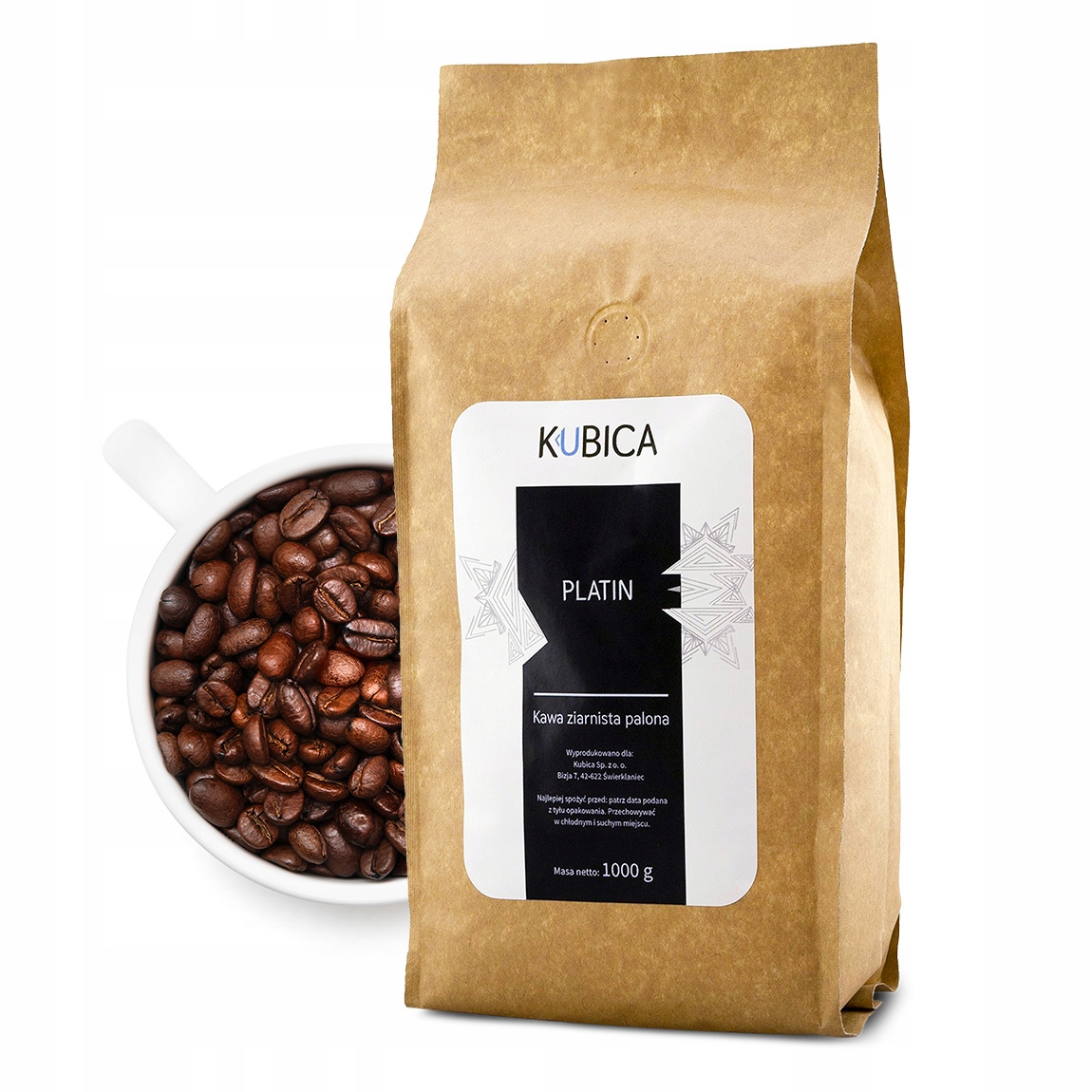 Kawa ziarnista Kubica Platin 100% Arabica 1 kg