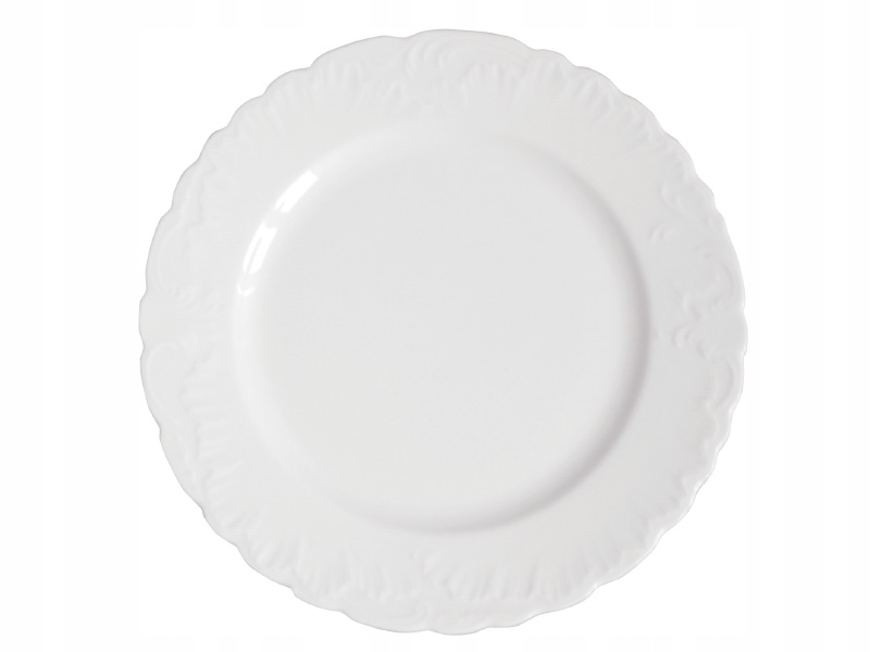 0001 TALERZ PŁYTKI 17 cm ROCOCO ĆMIELÓW PORCELANA
