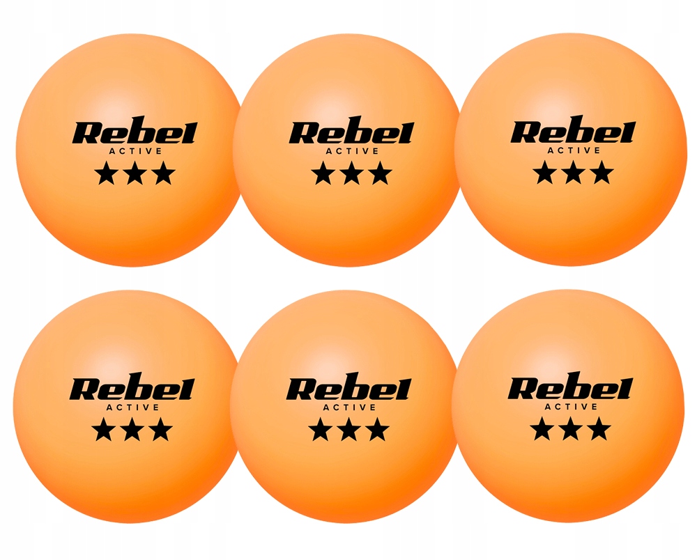 ZESTAW PIŁECZEK *** DO PING PONGA TENISA STOŁOWEGO ABS 6 SZTUK Model RBA-4009