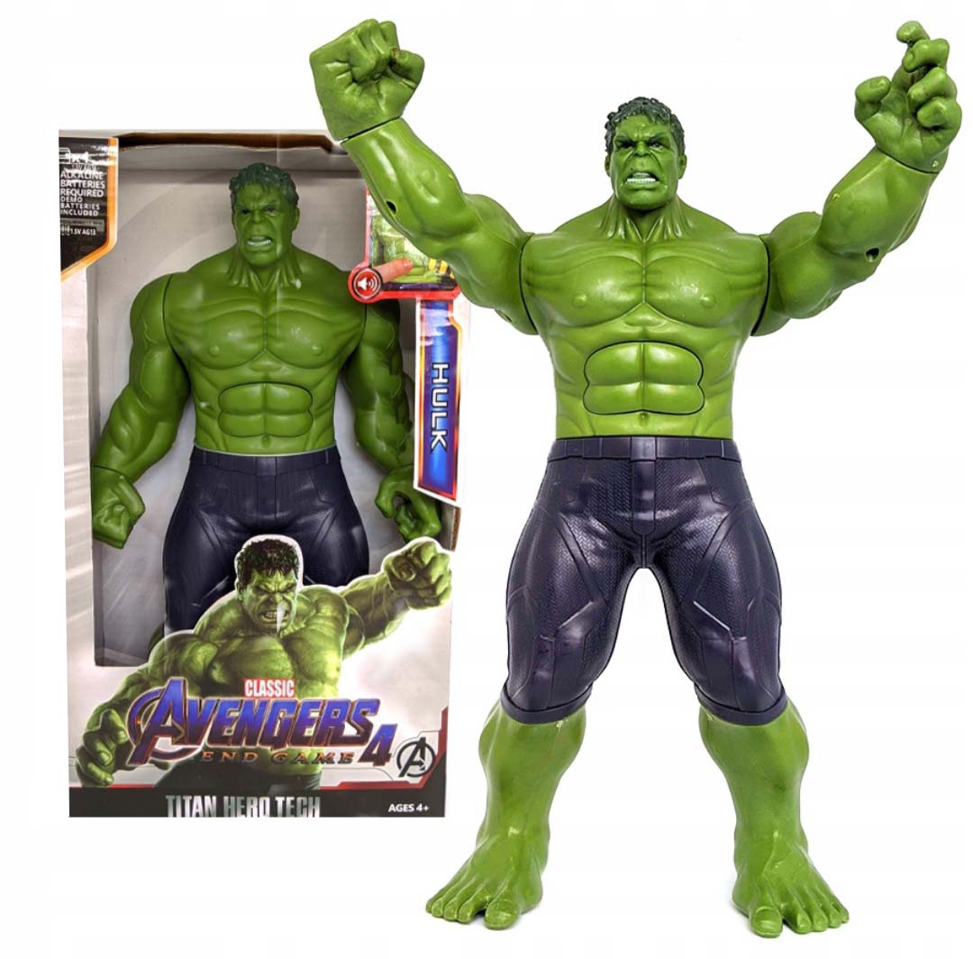 

Duża Figurka Hulk Zielony 30CM Avengers Dźwięk