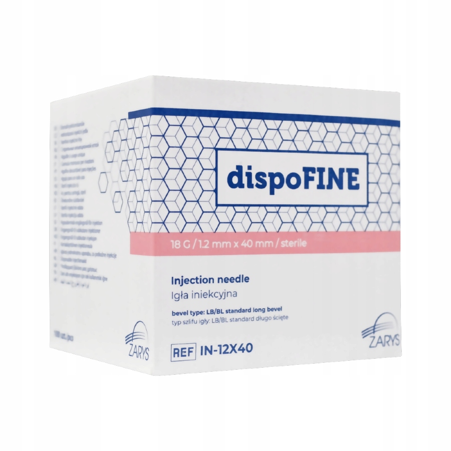 

dispoFine Igły iniekcyjne 18G 1,2x40mm op.100 szt.
