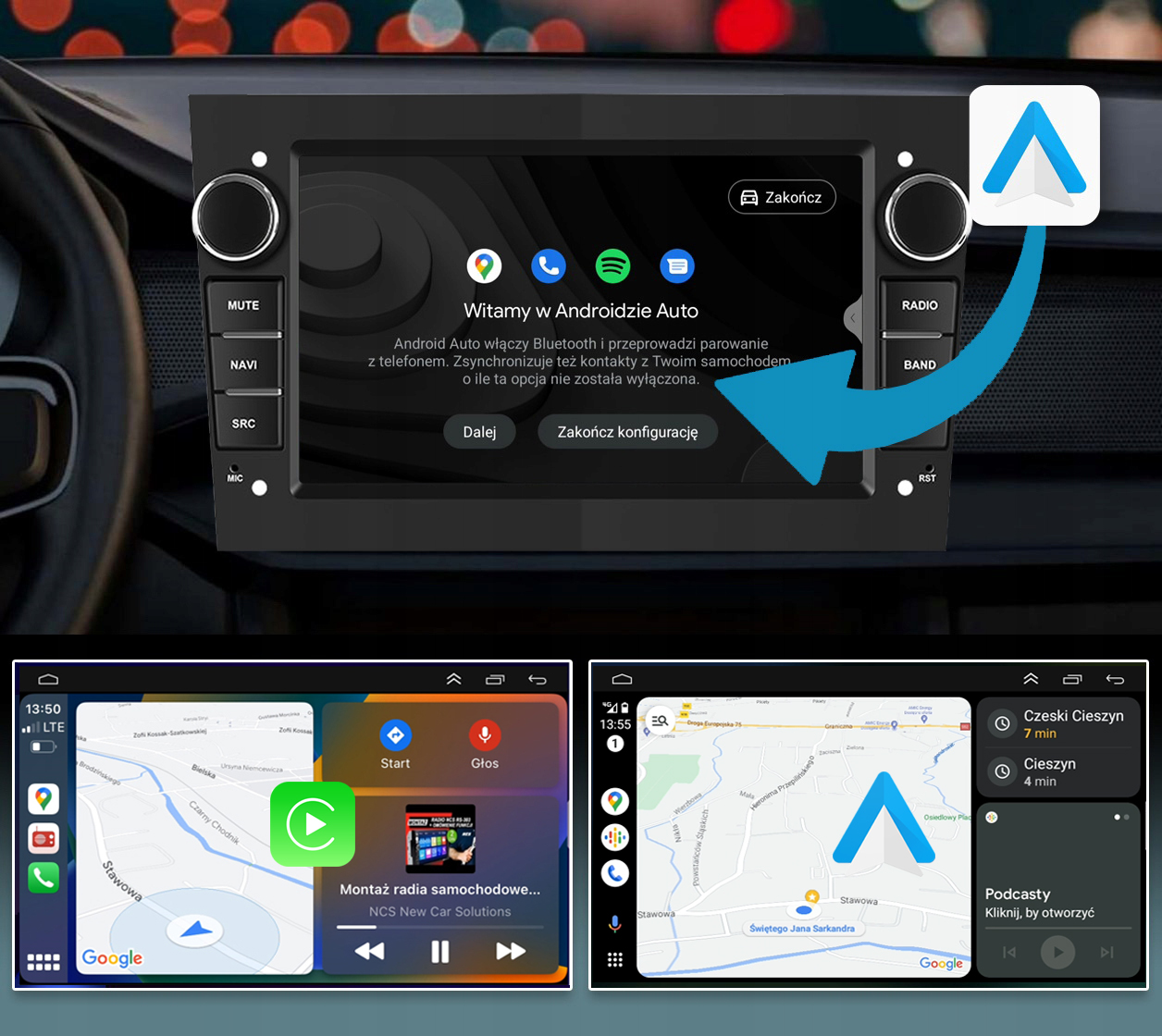 RADIO 7' ANDROID CANBUS DO OPEL ASTRA H 2004-2010 Stan opakowania oryginalne