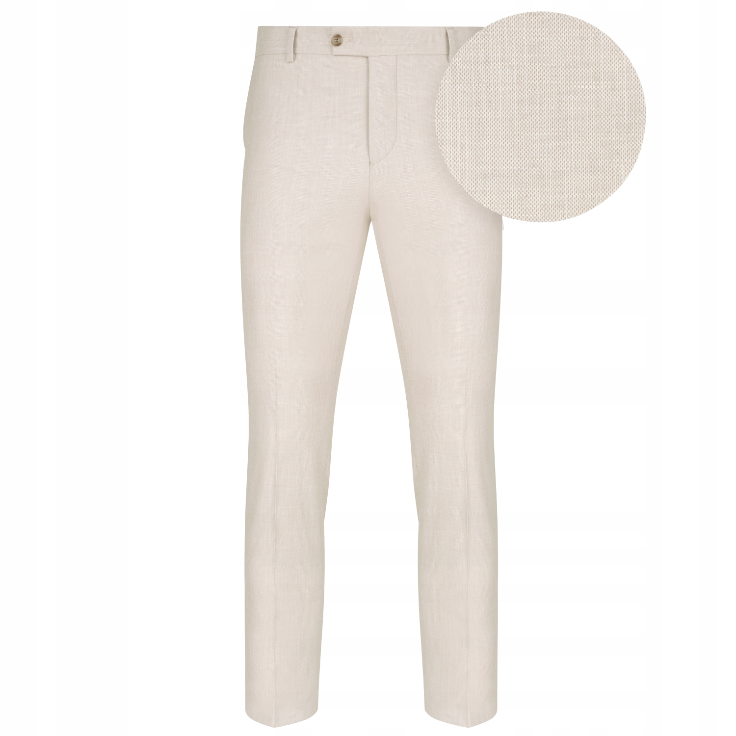 Béžové jednobarevné oblekové kalhoty Pako Lorente , vel 104/176