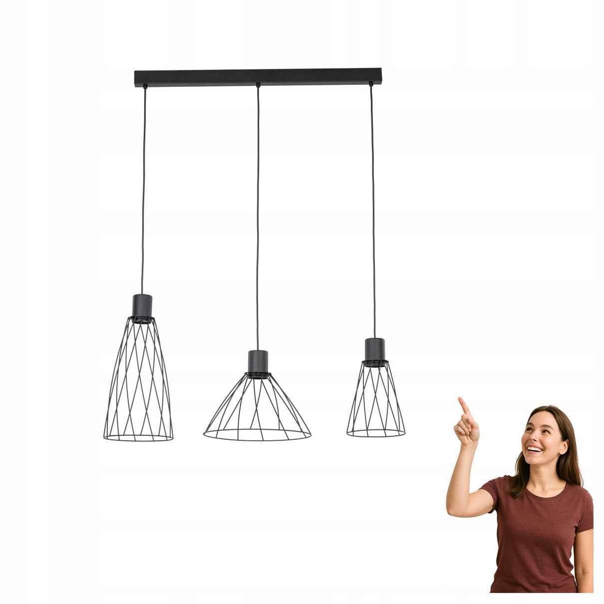 Závesná lampa Modesto Black 10149 Tk Lighting