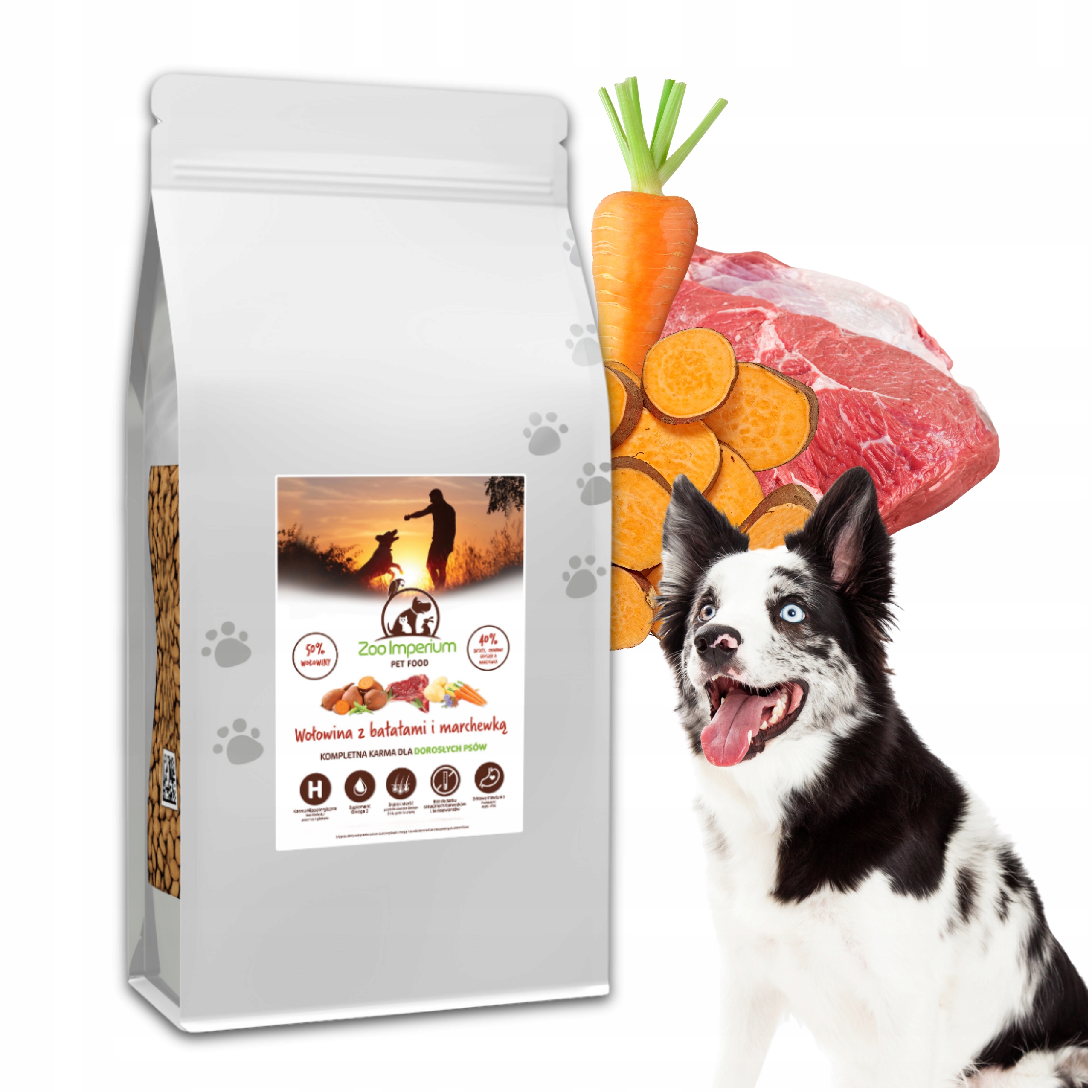 Levně Krmivo pro psa Zoo Imperium Hovězí maso s batáty Grain Free 12 kg