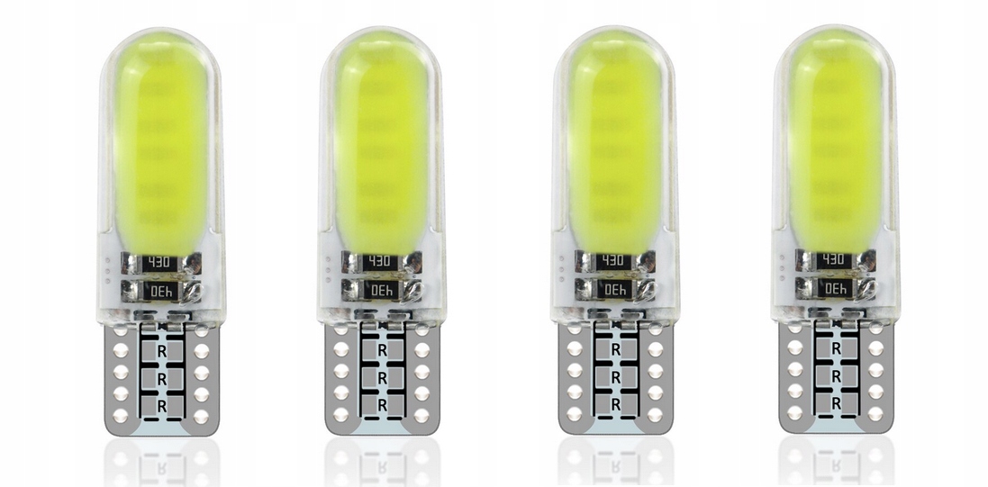 

4x Żarówka Led W5W T10 Cob